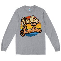 Heather Grey Walking on Sunshine Long Sleeve Tee - JahusDesignShop