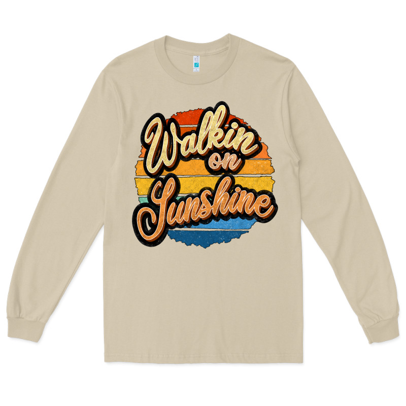 Walking On Sunshine Long Sleeve Tee by JahusDesignShop | Teevron