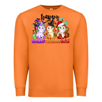 Carrot happy hallothanksmas unicorn Premium Sweatshirt - CowGirlArtShop