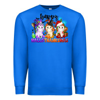 True Royal happy hallothanksmas unicorn Premium Sweatshirt - CowGirlArtShop
