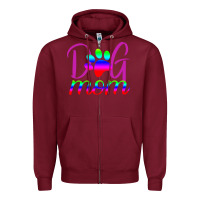 Burgundy Dog Mom Zipper Hoodie - Bettercallsaul