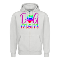 Dove Grey Dog Mom Zipper Hoodie - Bettercallsaul