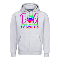Heather Grey Dog Mom Zipper Hoodie - Bettercallsaul