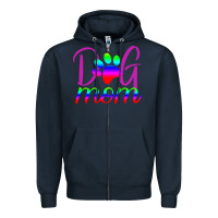 Navy Dog Mom Zipper Hoodie - Bettercallsaul