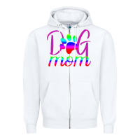 White Dog Mom Zipper Hoodie - Bettercallsaul