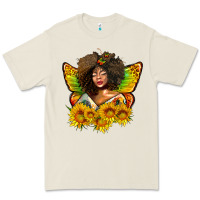Bone butterfly afro woman juneteenth Premium Tee - AdoDesignShop