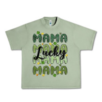 Oil Green lucky mama Urban Heavy Tee - MaliasSmallBusiness