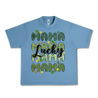 Pebble Blue lucky mama Urban Heavy Tee - MaliasSmallBusiness