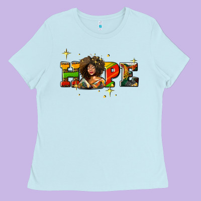 Hope Juneteenth Ladies Tee Designed By Adodesignshop