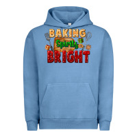 Pigment Pebble Blue baking spirits bright Urban Hoodie - FaDigitalArtStudio