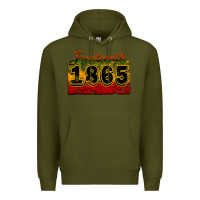 Army Green juneteenth 1865 Premium Hoodie - CowGirlArtShop