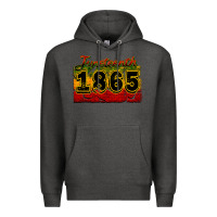 Charcoal Heather juneteenth 1865 Premium Hoodie - CowGirlArtShop
