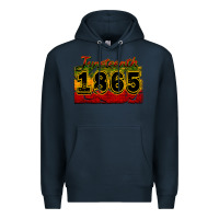Navy juneteenth 1865 Premium Hoodie - CowGirlArtShop