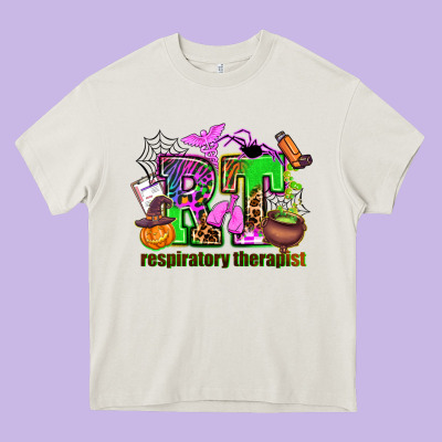 Rt Respiratory Therapist Heavy Core Tee Designed By Adodesignshop