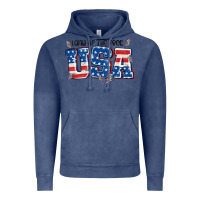 Vintage Denim land of the free usa Vintage Hoodie - MaliasSmallBusiness