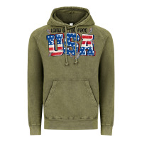 Vintage Olive land of the free usa Vintage Hoodie - MaliasSmallBusiness
