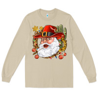 Mushroom Cowboy Santa Long Sleeve Tee - NancyCooperArtShop