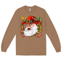 Toasted Coconut Cowboy Santa Long Sleeve Tee - NancyCooperArtShop