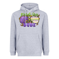 Heather Grey mardi gras dude Heavyweight Hoodie - CowGirlArtShop