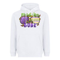 White mardi gras dude Heavyweight Hoodie - CowGirlArtShop