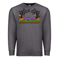 Charcoal Heather days till halloween Premium Sweatshirt - CowGirlArtShop