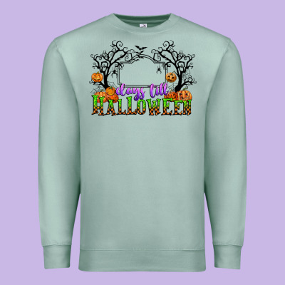 Days Till Halloween Premium Sweatshirt Designed By Cowgirlartshop