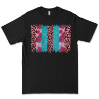 Black valentines day leopard rose glitter brush stoke Premium Tee - JahusDesignShop