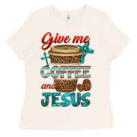 Bone give me coffee and jesus Ladies Tee - BundleAndBundleShop