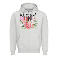 Dove Grey Blessed Nana Gifts for Nana or Grandma Zipper Hoodie - Bettercallsaul