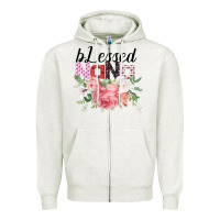 Oatmeal Heather Blessed Nana Gifts for Nana or Grandma Zipper Hoodie - Bettercallsaul