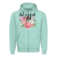 Seafoam Blessed Nana Gifts for Nana or Grandma Zipper Hoodie - Bettercallsaul