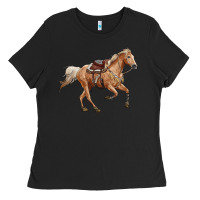 Black horse body Ladies Tee - RanaPortraitStore