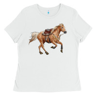 White horse body Ladies Tee - RanaPortraitStore