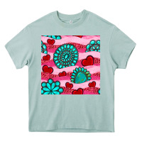 Arona valentines day turquoise gemstone  and hearts Heavy Core Tee - BundleAndBundleShop