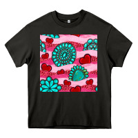 Asphalt valentines day turquoise gemstone  and hearts Heavy Core Tee - BundleAndBundleShop