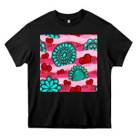 Black valentines day turquoise gemstone  and hearts Heavy Core Tee - BundleAndBundleShop