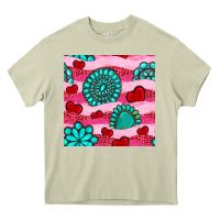 Mossy valentines day turquoise gemstone  and hearts Heavy Core Tee - BundleAndBundleShop
