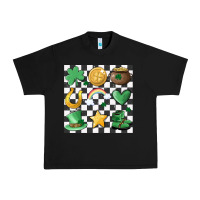 Black checker board lucky charms Urban Heavy Tee - MaliasSmallBusiness