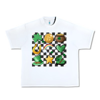 White checker board lucky charms Urban Heavy Tee - MaliasSmallBusiness