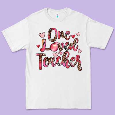 One Loved Teacher Premium Tee Designed By Jahusdesignshop