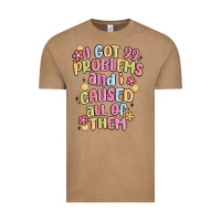 Vintage Coffee i got 99 problems and i caused all of them Vintage Tee - MaliasSmallBusiness