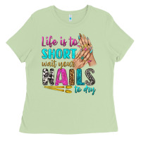 Matcha life is to short wait your nails to dry bbs Ladies Tee - BundleAndBundleShop