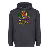 Smoke louisiana map american flag mardi gras Heavyweight Hoodie - CowGirlArtShop