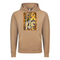Vintage Coffee finding the cure starts with hope childhood cancer awareness  with bac Vintage Hoodie - Jasminsmagicworld