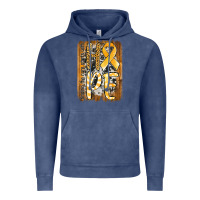 Vintage Denim finding the cure starts with hope childhood cancer awareness  with bac Vintage Hoodie - Jasminsmagicworld