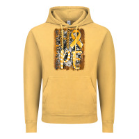 Vintage Mustard finding the cure starts with hope childhood cancer awareness  with bac Vintage Hoodie - Jasminsmagicworld
