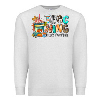 Oatmeal Heather teaching little pumpkins Premium Sweatshirt - CowGirlArtShop