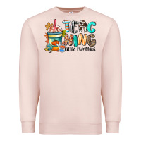 Pale Pink teaching little pumpkins Premium Sweatshirt - CowGirlArtShop