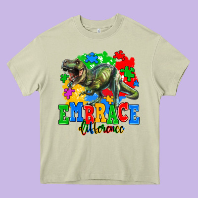Embrace Difference Heavy Core Tee Designed By Adodesignshop