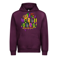 Mauve Wine mardi gras queen Urban Hoodie - FaDigitalArtStudio